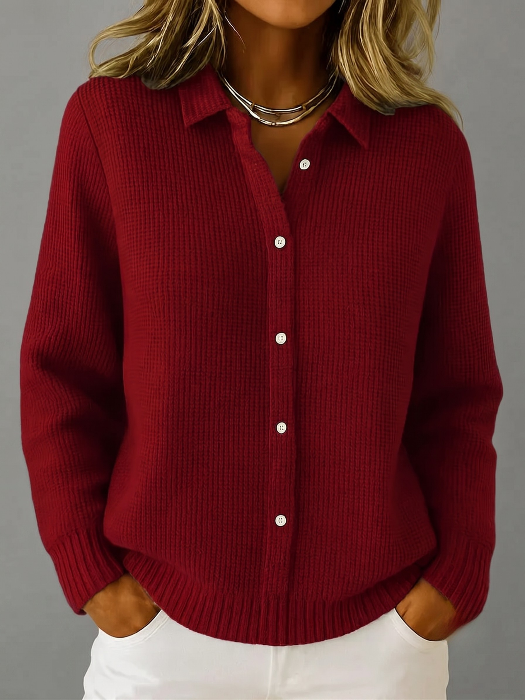 Elegant Long Cardigan Sweater with Button-Front Design | Cozy Layer for Effortless Style 2