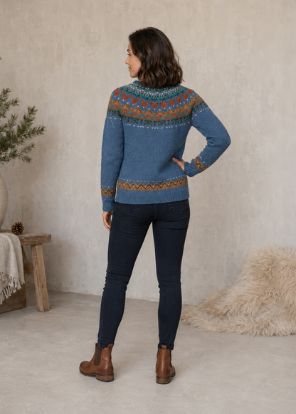 Icelandic Knit Sweater | Vintage Relaxed Fit with Classic Design | Cozy Layering for Autumn and Winter 5