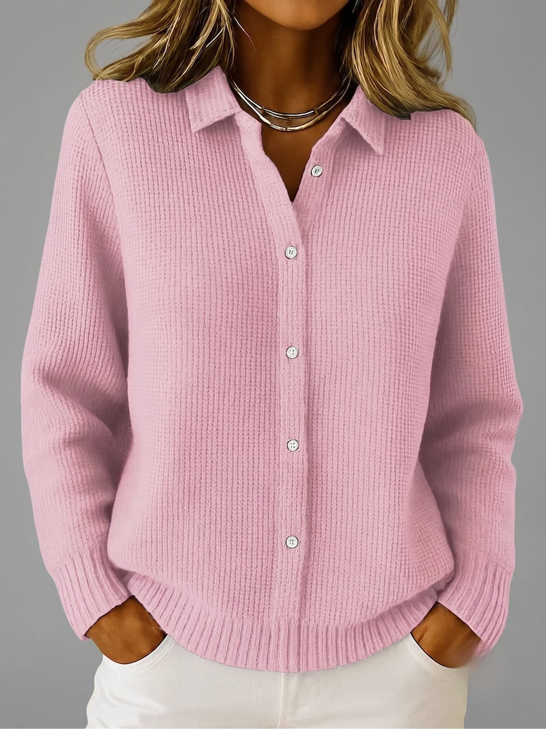 Elegant Long Cardigan Sweater with Button-Front Design | Cozy Layer for Effortless Style 2