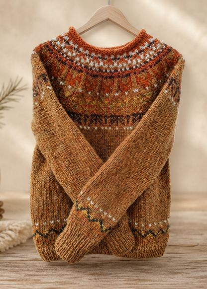 Icelandic Knit Sweater – Vintage Relaxed Fit