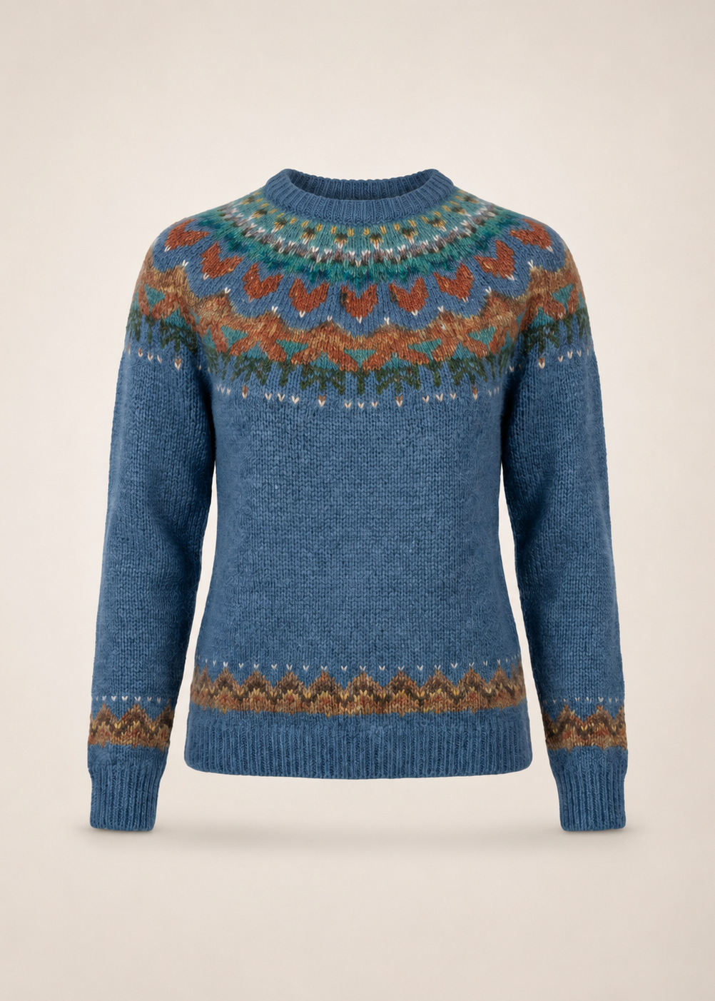 Icelandic Knit Sweater | Vintage Relaxed Fit with Classic Design | Cozy Layering for Autumn and Winter 5