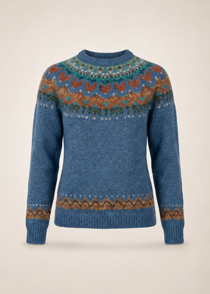 Icelandic Knit Sweater | Vintage Relaxed Fit with Classic Design | Cozy Layering for Autumn and Winter 5