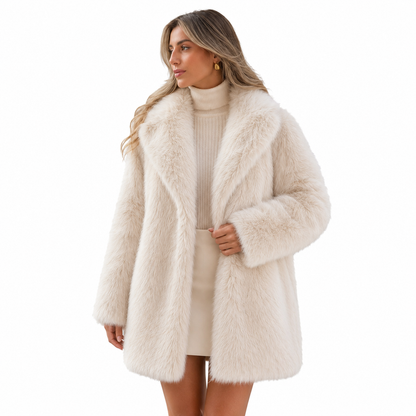 Women's Faux Fur Jacket – Elegant Fit for Warmth