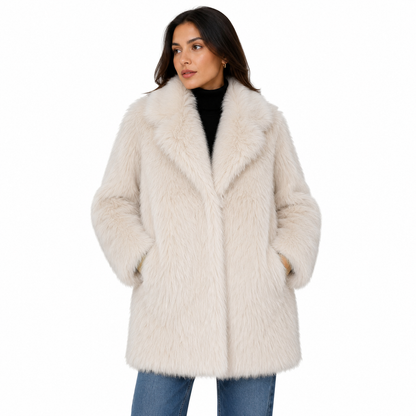 Women's Faux Fur Jacket – Elegant Fit for Warmth