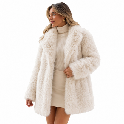 Women's Faux Fur Jacket – Elegant Fit for Warmth