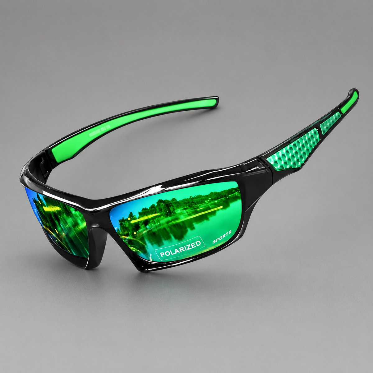 Men's Polarized Sport Sunglasses – Wraparound Frame for Secure Fit