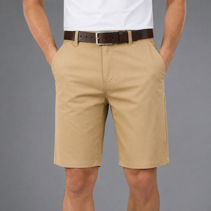 Men's Twill Chino Shorts – Regular Fit with Slight Stretch