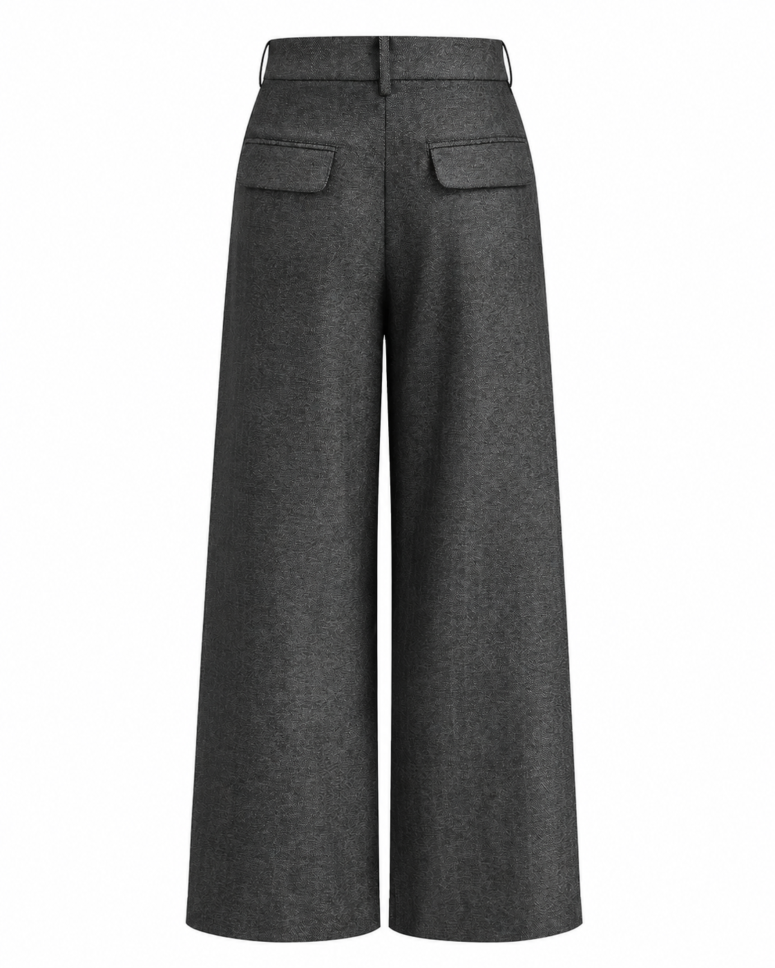 Women's High-Waisted Wide Leg Pants – Button-Front Design