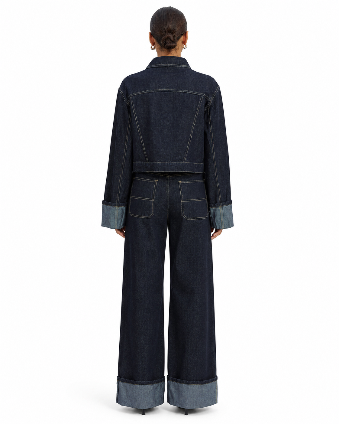 Women's Regular Fit Cotton Denim Jacket – Cuffed Sleeve