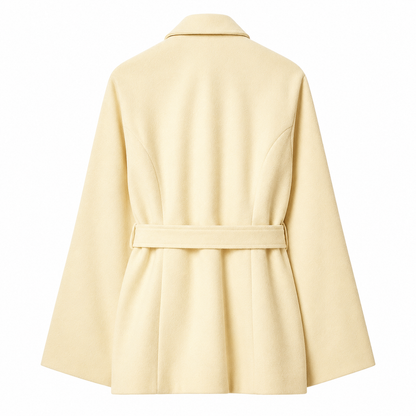 Women's Soft Pocket Jacket – Loose Lapel Design with Long Sleeves – Autumn Outerwear