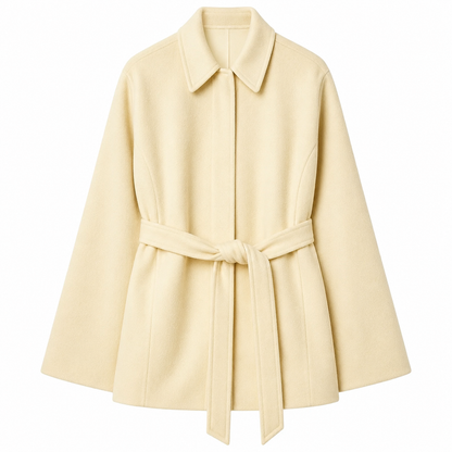 Women's Soft Pocket Jacket – Loose Lapel Design with Long Sleeves – Autumn Outerwear