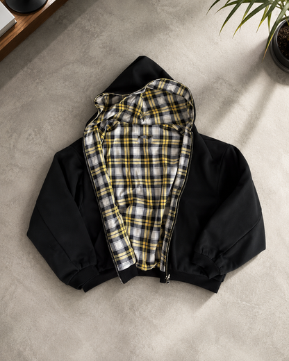 Women's Gray Double-Sided Oversized Zipper Hoodie – Casual Y2K Style