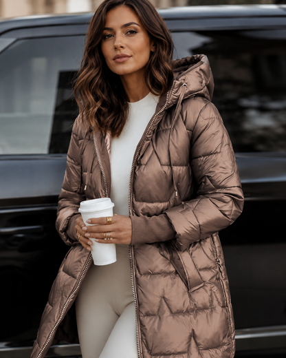 Women's Cotton Autumn/Winter Coat – Elegant and Versatile Design