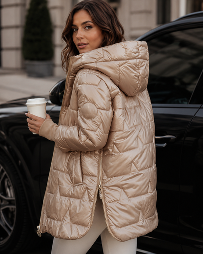 Women's Cotton Autumn/Winter Coat – Elegant and Versatile Design