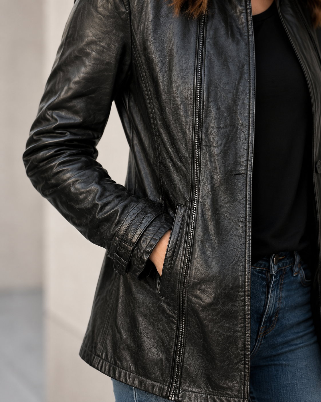 Women's Casual Button-Down Jacket – Tailored Fit