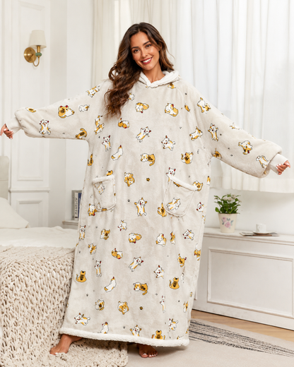 Women's Oversized Fleece Hoodie – Extra Large Hood with Deep Pockets