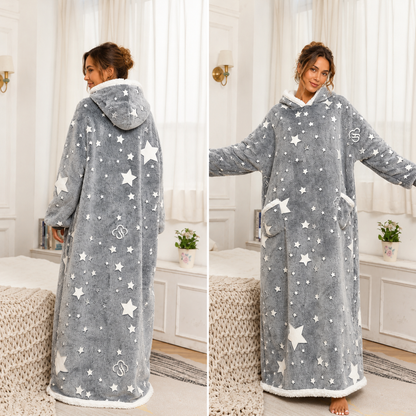 Women's Oversized Fleece Hoodie – Extra Large Hood with Deep Pockets