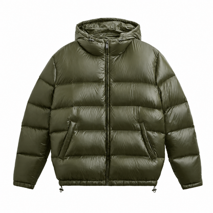 Men's Waterproof Jacket – Padded Insulation, Loose Fit