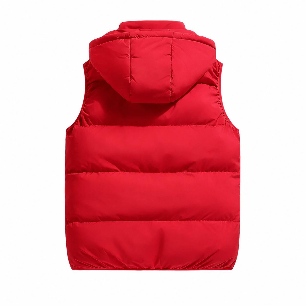 Men's Lightweight Polyester Puffer Jacket – Removable Drawstring Hood with Eco-Friendly Insulation