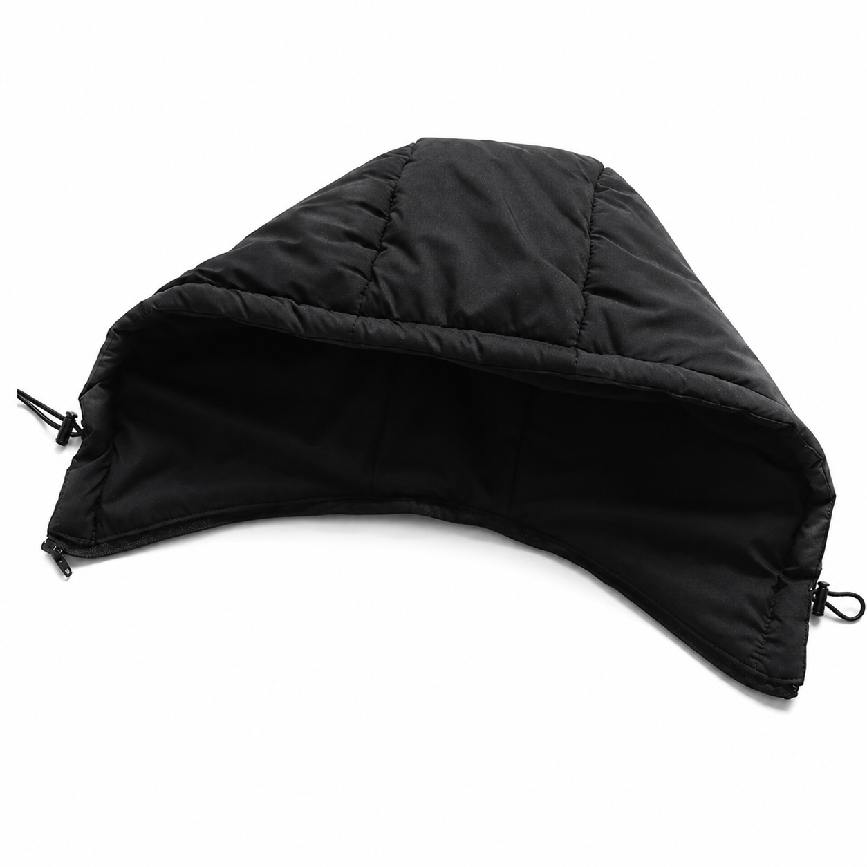 Men's Lightweight Polyester Puffer Jacket – Removable Drawstring Hood with Eco-Friendly Insulation