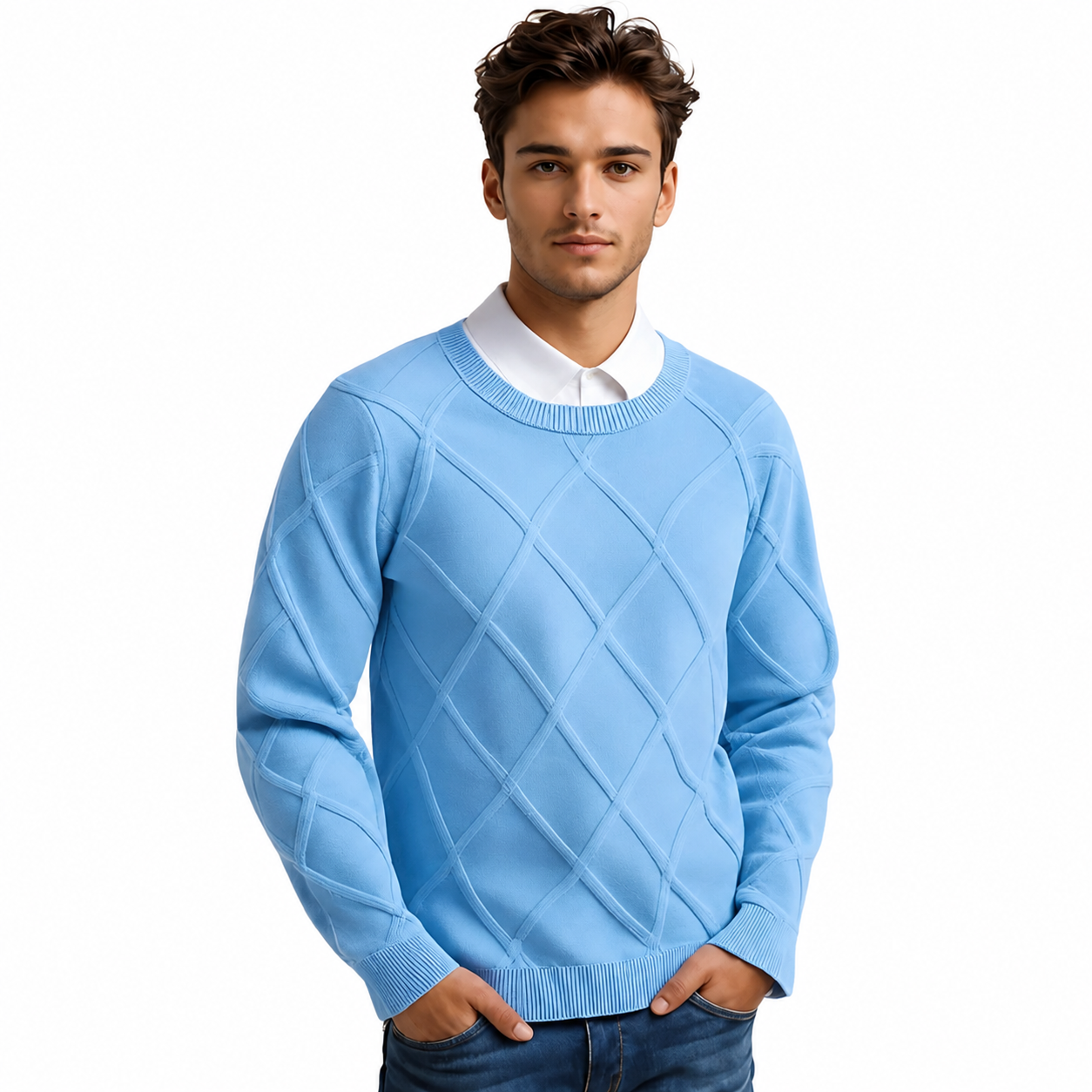 Men's Cashmere Sweater – Comfortable Fit, Versatile Design