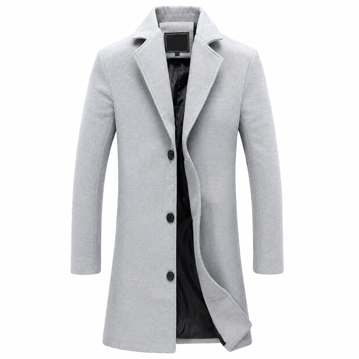 Men's Wool Coat – Classic Cut with Water-Resistant Properties