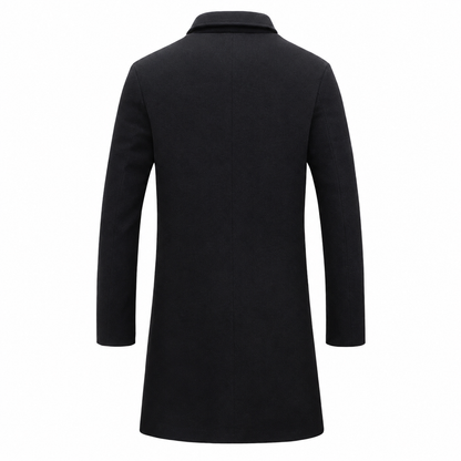 Men's Wool Coat – Classic Cut with Water-Resistant Properties