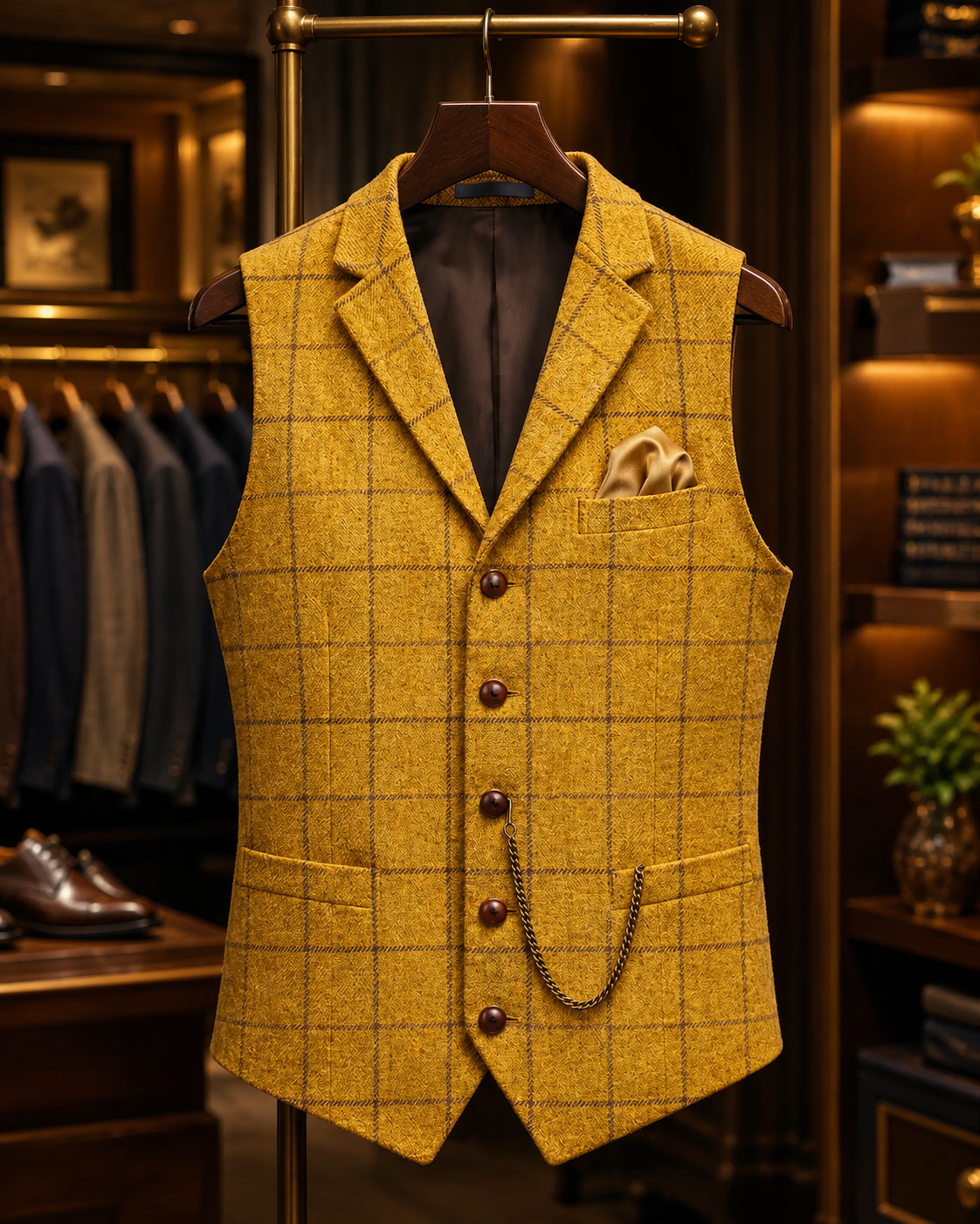Men's Vintage Vest – Tailored Fit with Vintage-Inspired Design