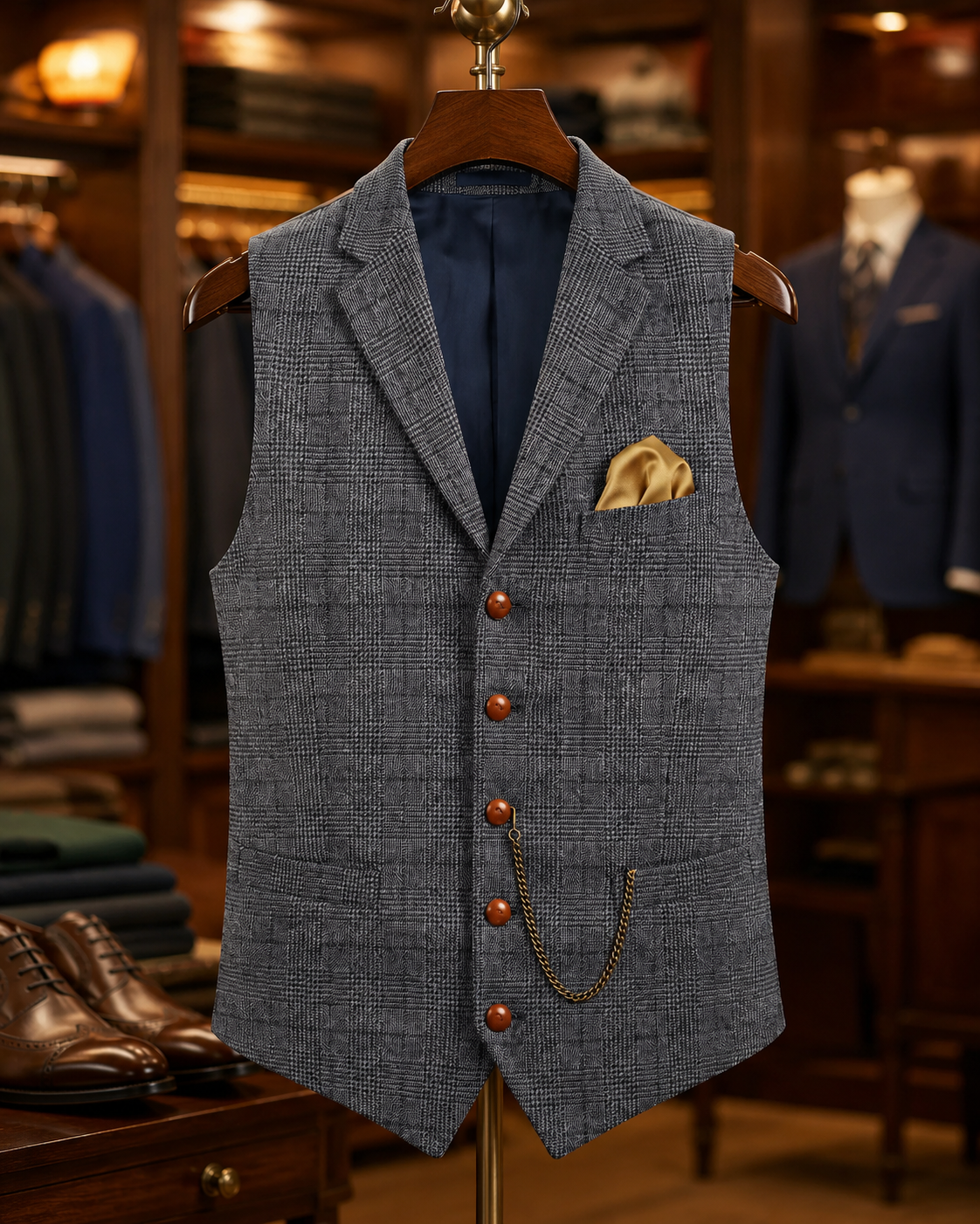 Men's Vintage Vest – Tailored Fit with Vintage-Inspired Design