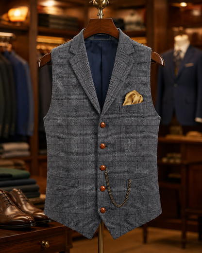 Men's Vintage Vest – Tailored Fit with Vintage-Inspired Design