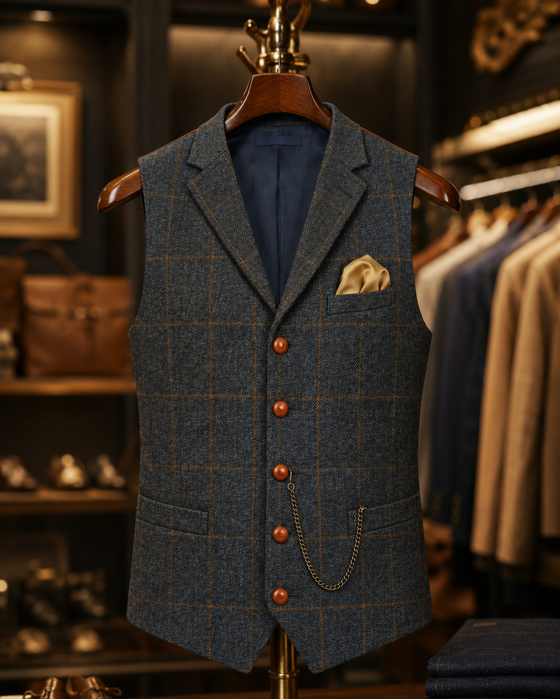 Men's Vintage Vest – Tailored Fit with Vintage-Inspired Design