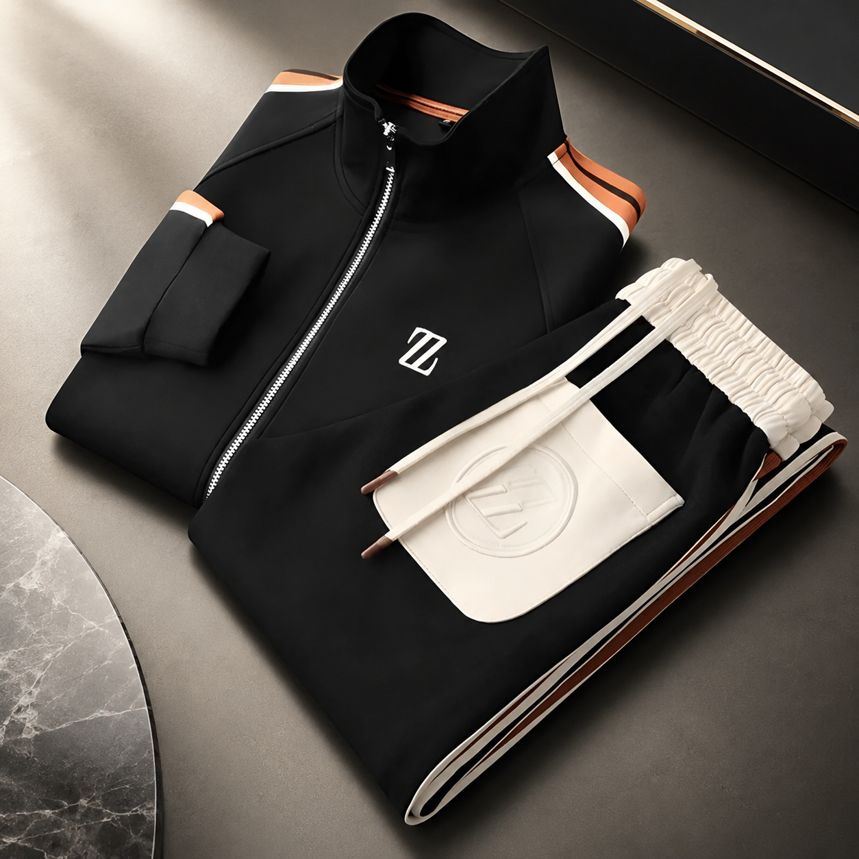 Men's Regular Fit Premium Tracksuit – Durable Fabric, Timeless Design