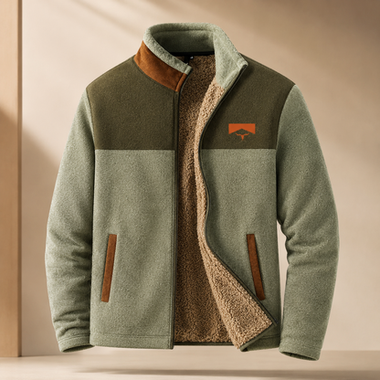 Men's Lightweight Merino Fleece Jacket – Regular Fit for Outdoor Activities