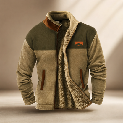 Men's Lightweight Merino Fleece Jacket – Regular Fit for Outdoor Activities