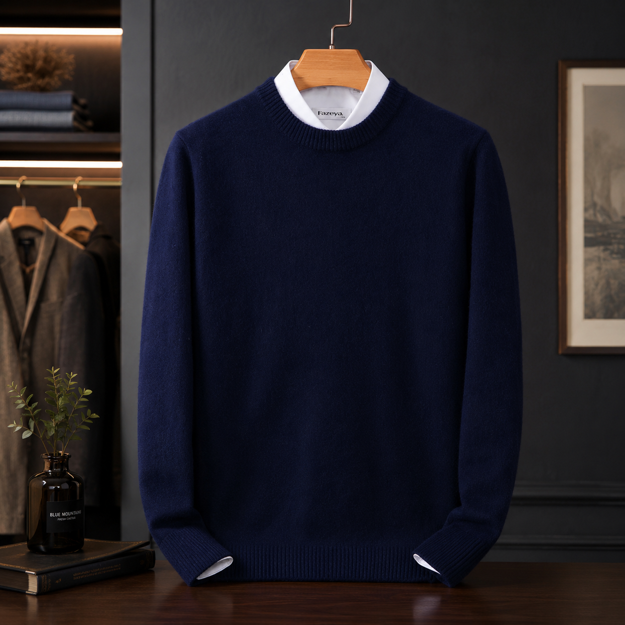 Men's Cashmere Sweater – Regular Fit, Timeless Design