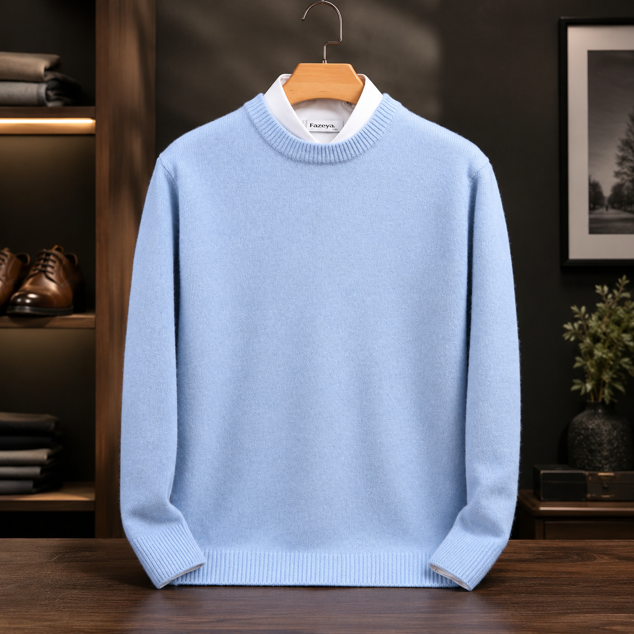 Men's Cashmere Sweater – Regular Fit, Timeless Design
