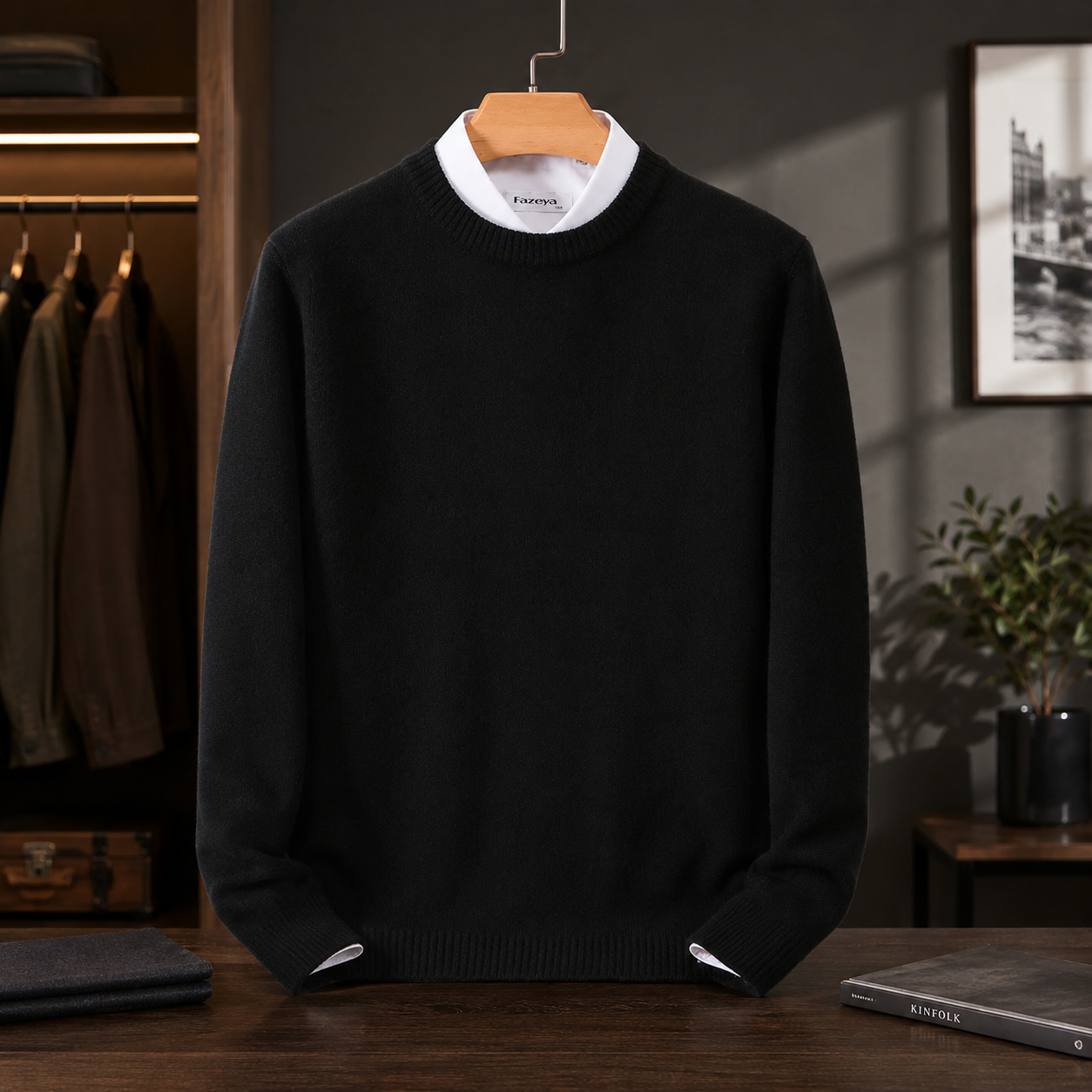 Men's Cashmere Sweater – Regular Fit, Timeless Design