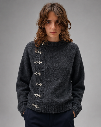 Women's Knitted Cardigan Sweater – Button Closure – Casual Fit – Autumn/Winter