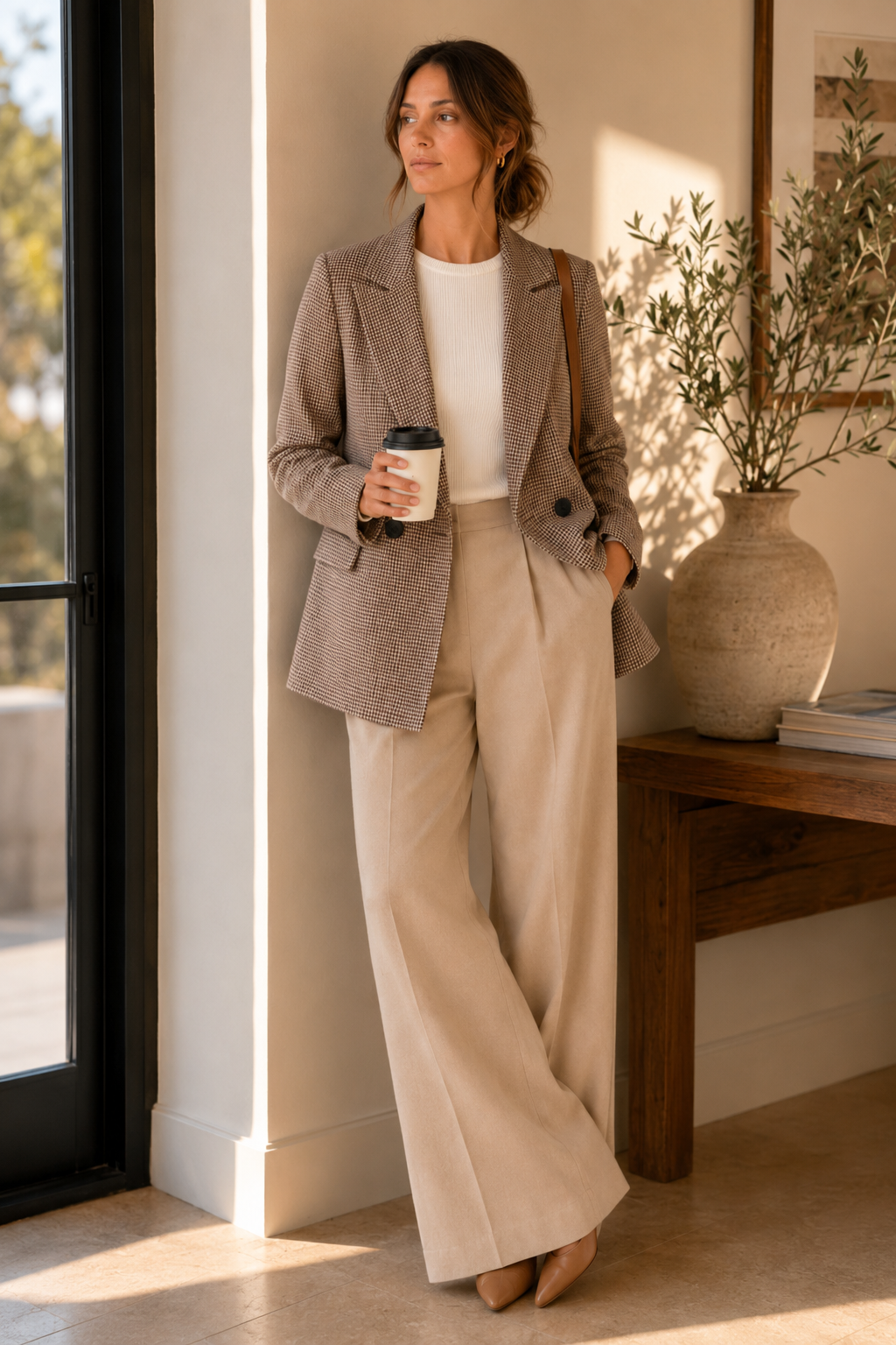 Women's Tailored Blazer – Versatile Design in Black or White