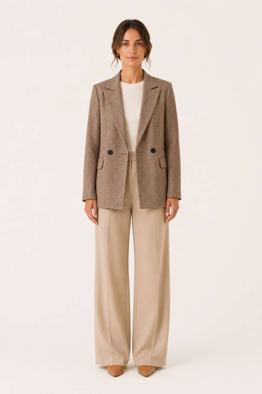 Women's Tailored Blazer – Versatile Design in Black or White
