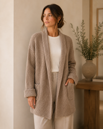 Women's Knit Cardigan – Relaxed Fit for Everyday Wear