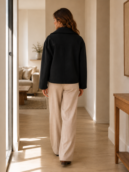 Women's Cropped Jacket – Refined Tailoring for Layering