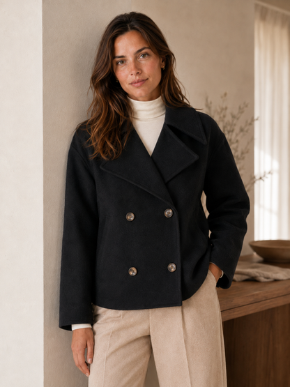 Women's Cropped Jacket – Refined Tailoring for Layering