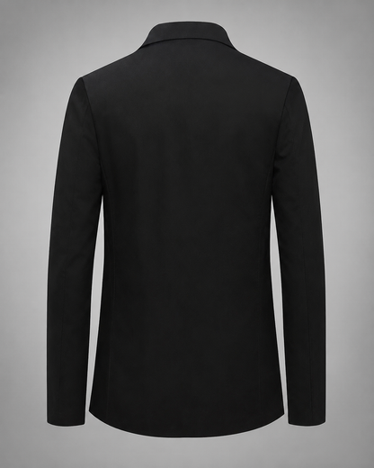 Men's Tailored Blazer Jacket – High Collar, Modern Fit