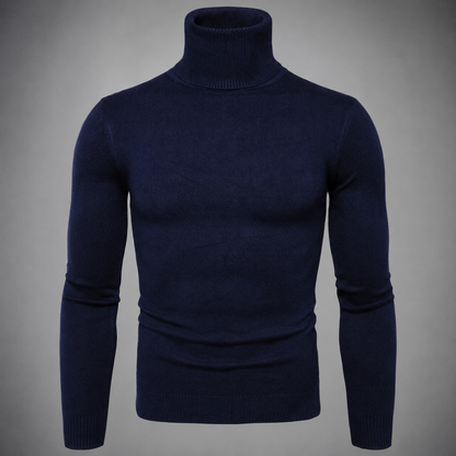 Men's Merino Wool Turtleneck Sweater – Comfortable Fit