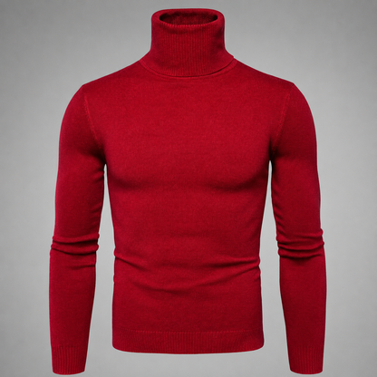 Men's Merino Wool Turtleneck Sweater – Comfortable Fit