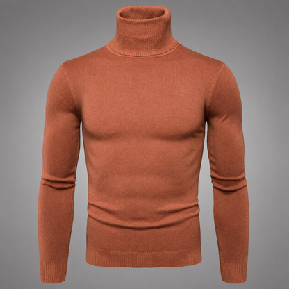 Men's Merino Wool Turtleneck Sweater – Comfortable Fit