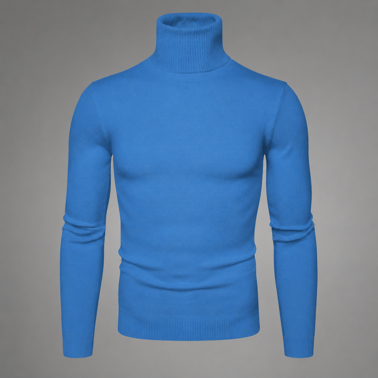 Men's Merino Wool Turtleneck Sweater – Comfortable Fit