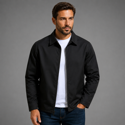 Men's Lightweight Jacket – Wind Protection Technology with Classic Collar