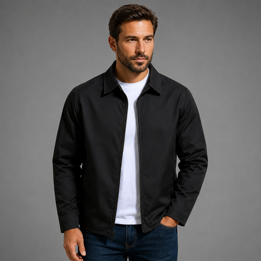 Men's Lightweight Jacket – Wind Protection Technology with Classic Collar